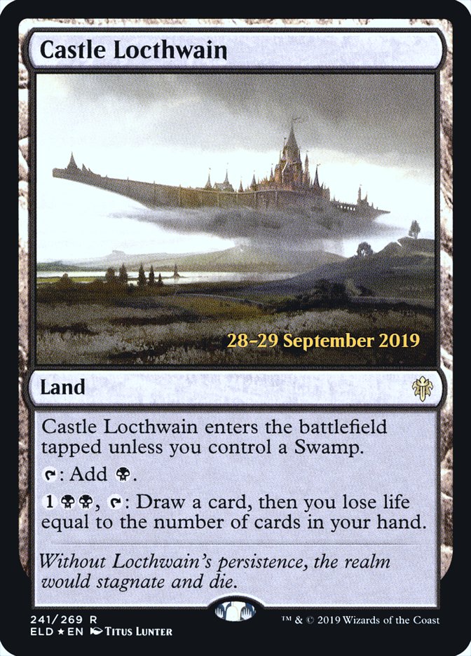 Castle Locthwain [Throne of Eldraine Prerelease Promos] MTG Single Magic: The Gathering | Red Claw Gaming