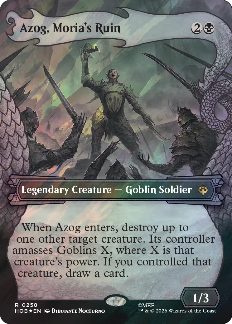 Azog, Moria's Ruin (Showcase) (Surge Foil) [The Hobbit] | Red Claw Gaming