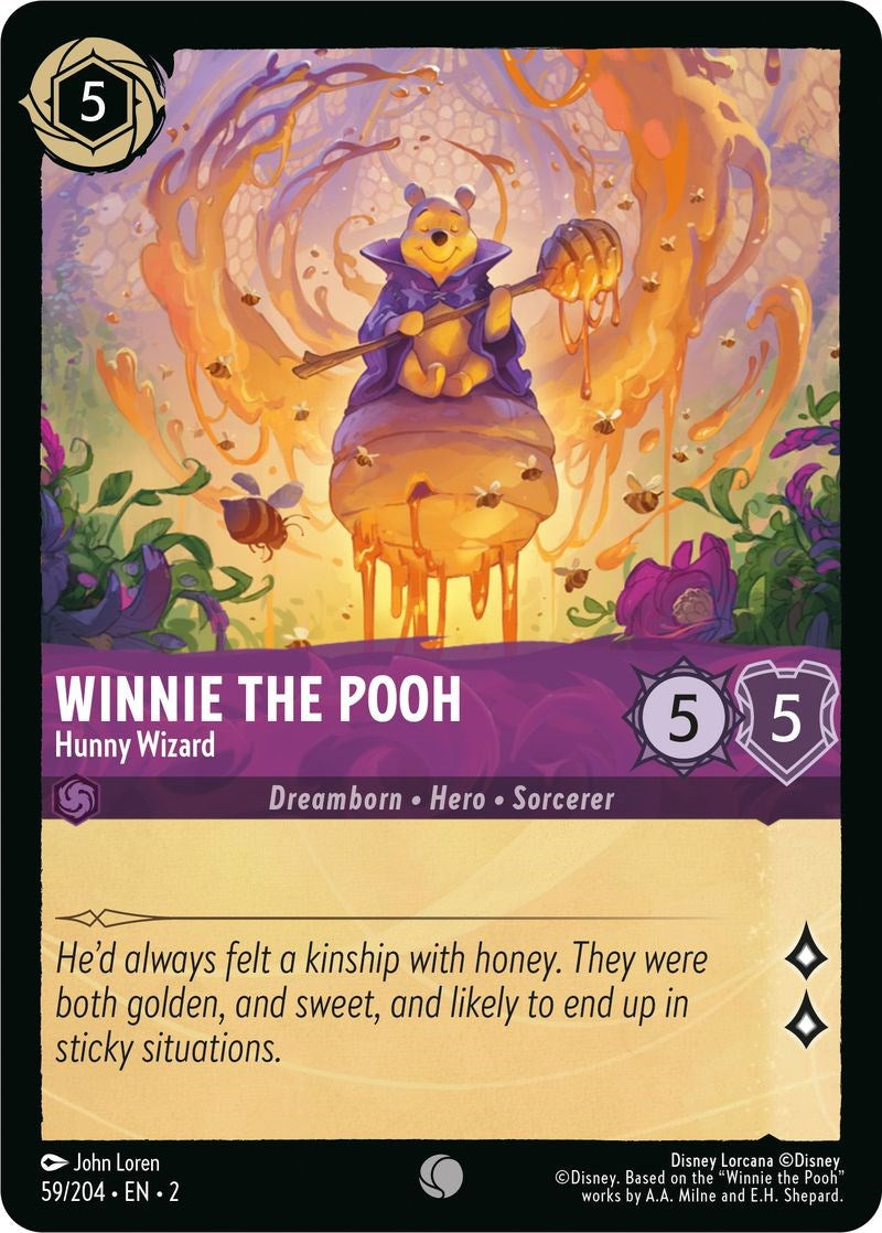 Winnie the Pooh - Hunny Wizard (59/204) [Rise of the Floodborn] Lorcana Single Disney | Red Claw Gaming