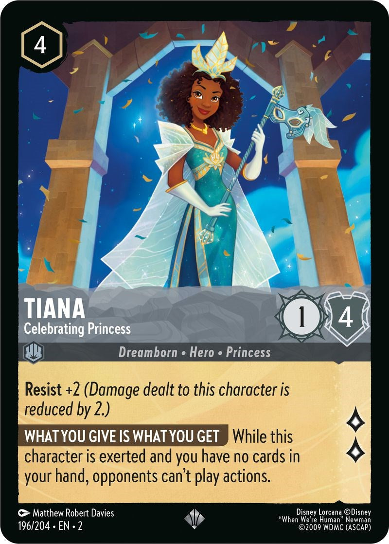 Tiana - Celebrating Princess (196/204) [Rise of the Floodborn] Lorcana Single Disney | Red Claw Gaming