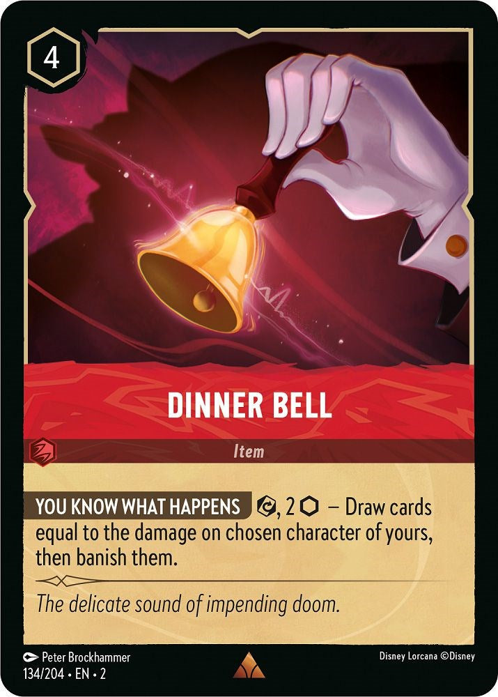 Dinner Bell (134/204) [Rise of the Floodborn] Lorcana Single Disney | Red Claw Gaming