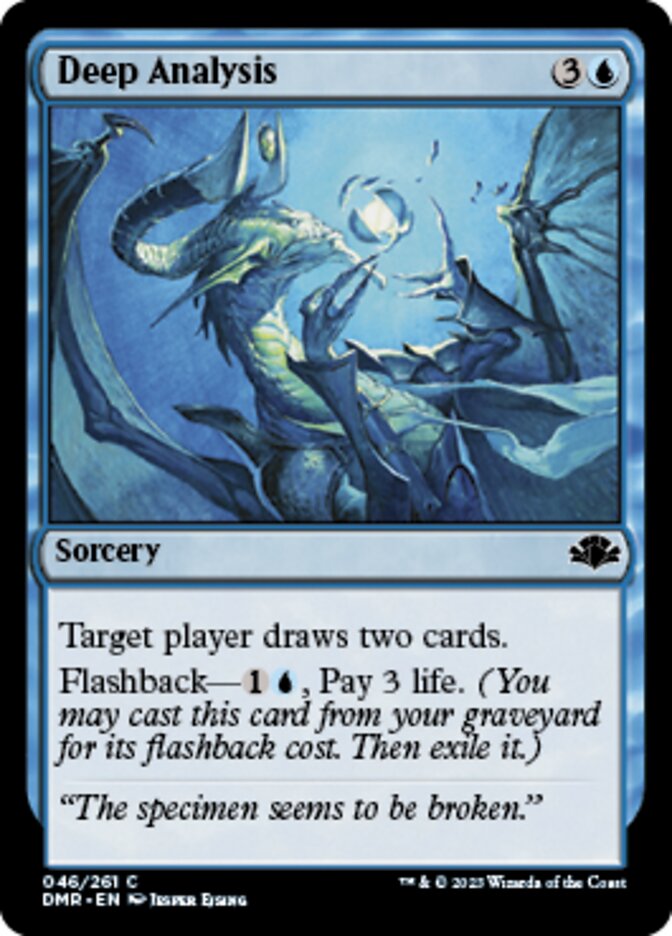 Deep Analysis [Dominaria Remastered] MTG Single Magic: The Gathering | Red Claw Gaming