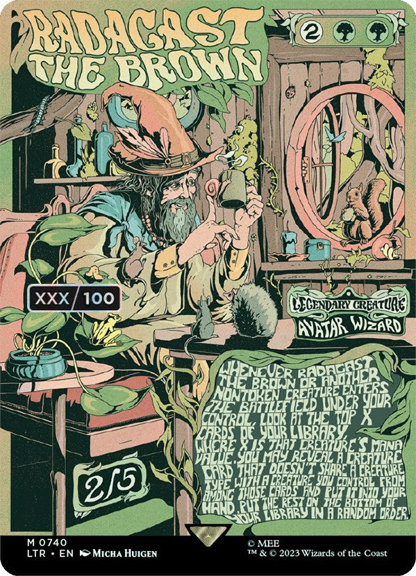 Radagast the Brown (Borderless Poster) (Serialized) [The Lord of the Rings: Tales of Middle-Earth] MTG Single Magic: The Gathering | Red Claw Gaming