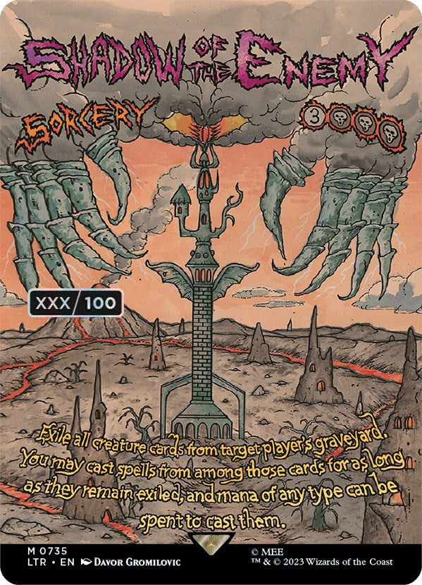 Shadow of the Enemy (Borderless Poster) (Serialized) [The Lord of the Rings: Tales of Middle-Earth] MTG Single Magic: The Gathering | Red Claw Gaming