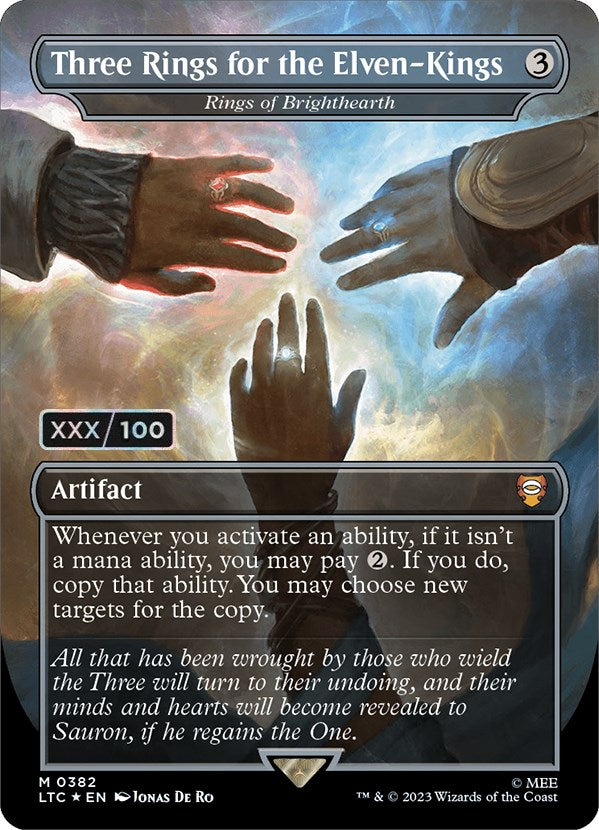 Three Rings for the Elven-Kings - Rings of Brighthearth (Serialized) [The Lord of the Rings: Tales of Middle-Earth Commander] MTG Single Magic: The Gathering | Red Claw Gaming