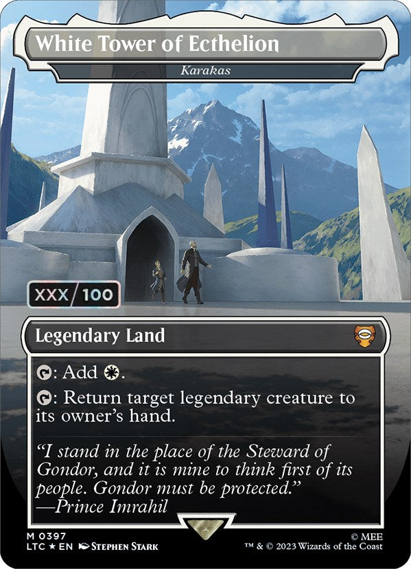 White Tower of Ecthelion - Karakas (Serialized) [The Lord of the Rings: Tales of Middle-Earth Commander] MTG Single Magic: The Gathering | Red Claw Gaming