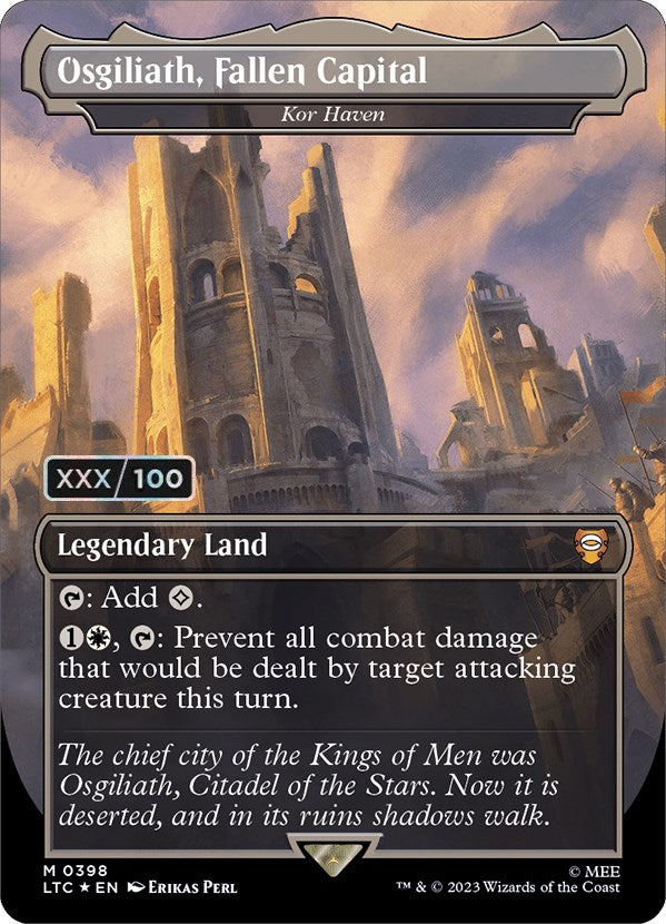 Osgiliath, Fallen Capital - Kor Haven (Serialized) [The Lord of the Rings: Tales of Middle-Earth Commander] MTG Single Magic: The Gathering | Red Claw Gaming