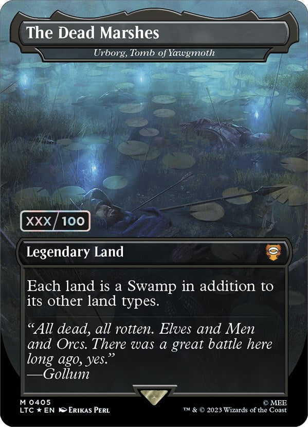 The Dead Marshes - Urborg, Tomb of Yawgmoth (Serialized) [The Lord of the Rings: Tales of Middle-Earth Commander] MTG Single Magic: The Gathering | Red Claw Gaming