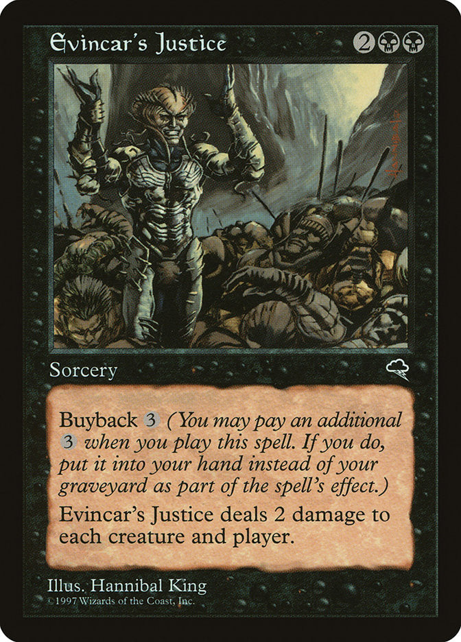 Evincar's Justice [Tempest] MTG Single Magic: The Gathering | Red Claw Gaming