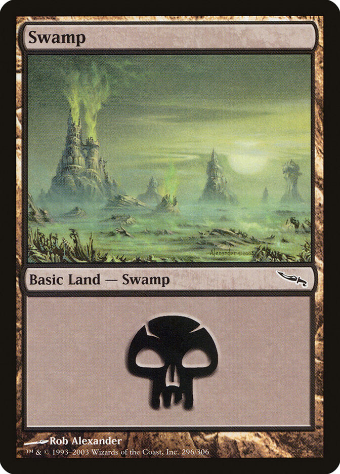 Swamp (296) [Mirrodin] MTG Single Magic: The Gathering | Red Claw Gaming