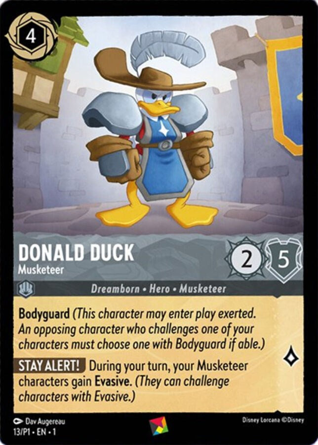 Donald Duck - Musketeer (13/P1) [Promo Cards] Lorcana Single Disney | Red Claw Gaming