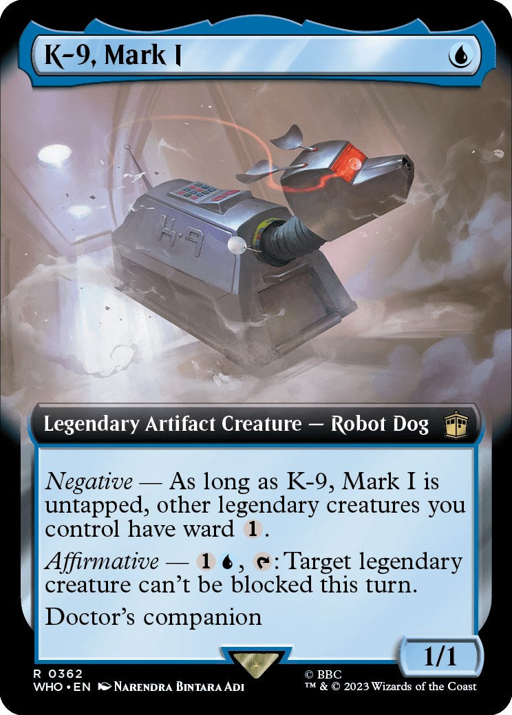 K-9, Mark I (Extended Art) [Doctor Who] MTG Single Magic: The Gathering | Red Claw Gaming