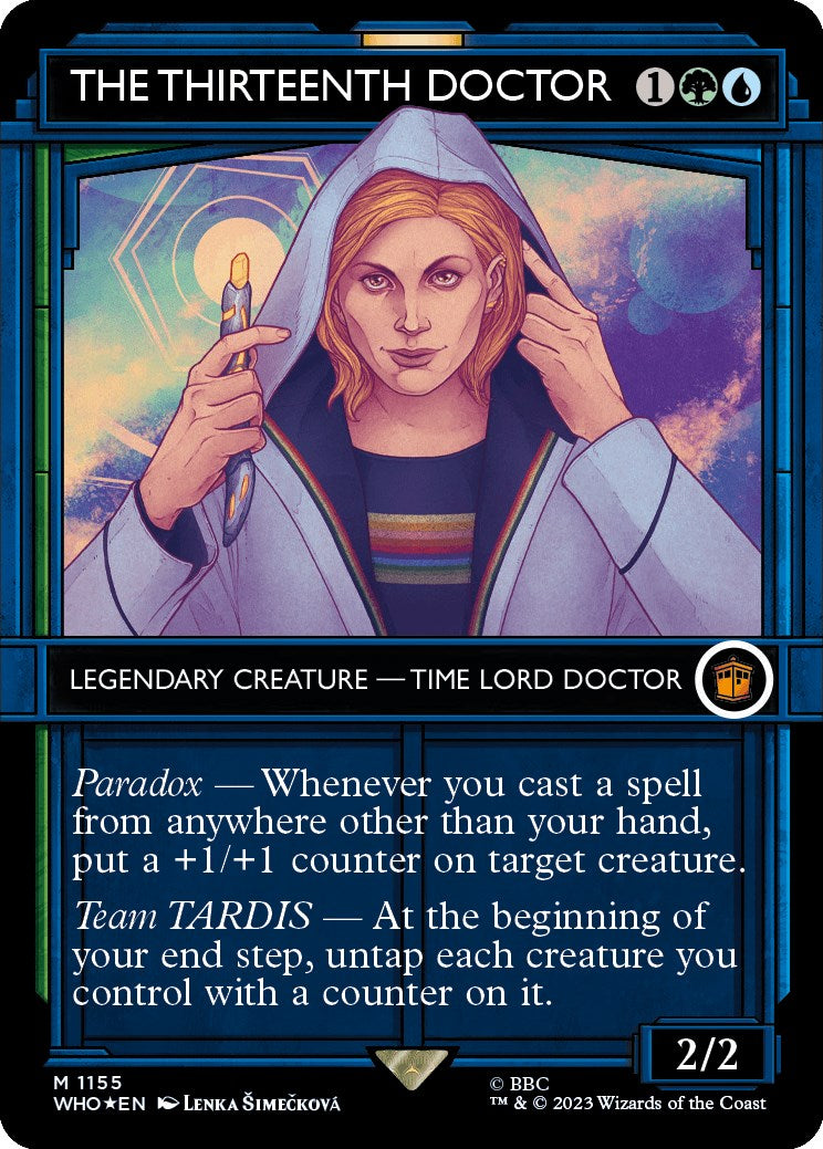 The Thirteenth Doctor (Showcase) (Surge Foil) [Doctor Who] MTG Single Magic: The Gathering | Red Claw Gaming