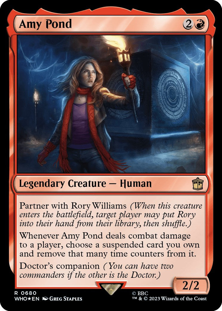 Amy Pond (Surge Foil) [Doctor Who] MTG Single Magic: The Gathering | Red Claw Gaming