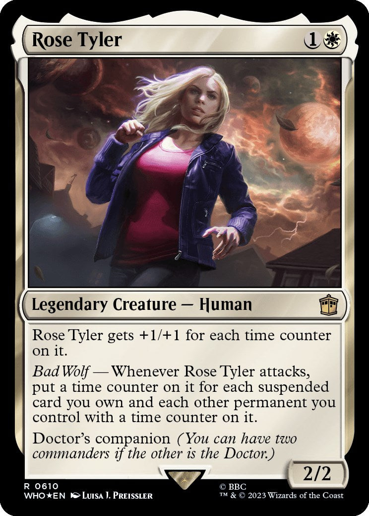 Rose Tyler (Surge Foil) [Doctor Who] MTG Single Magic: The Gathering | Red Claw Gaming