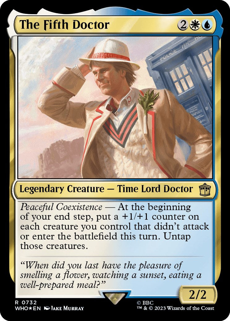 The Fifth Doctor (Surge Foil) [Doctor Who] MTG Single Magic: The Gathering | Red Claw Gaming
