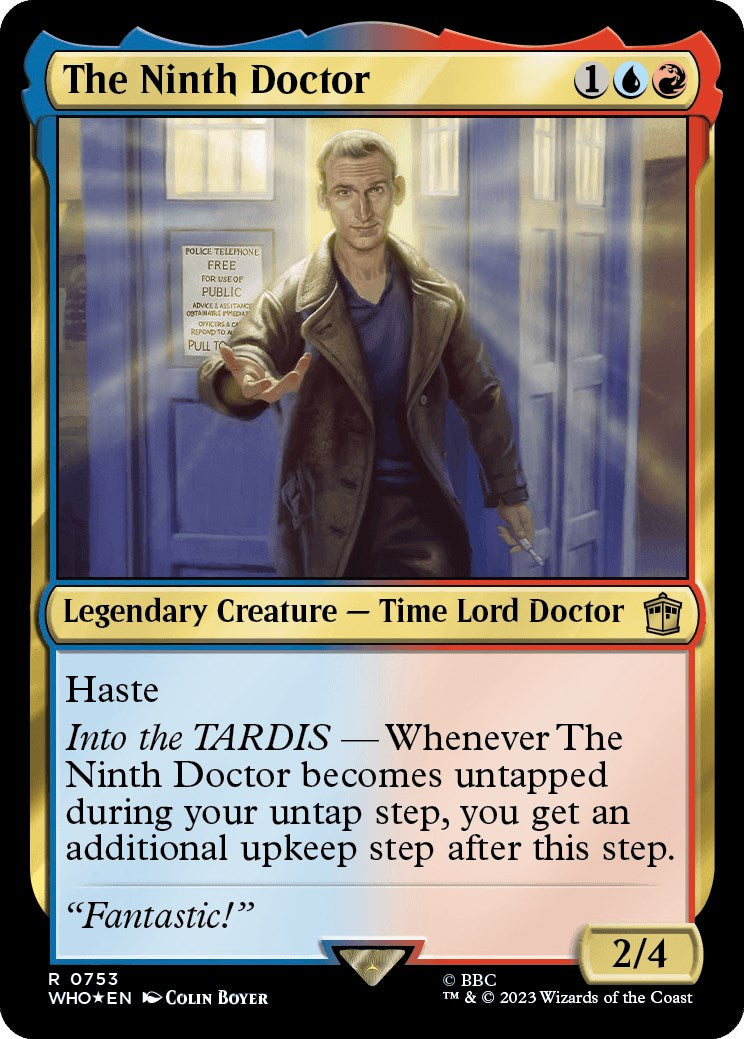 The Ninth Doctor (Surge Foil) [Doctor Who] MTG Single Magic: The Gathering    | Red Claw Gaming