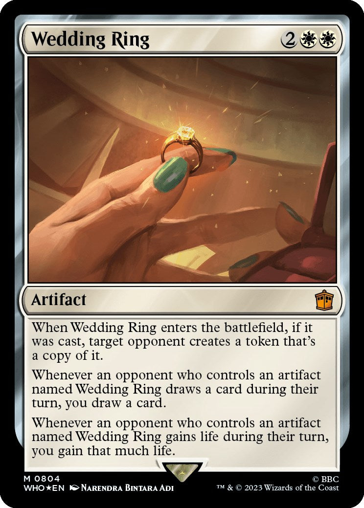 Wedding Ring (Surge Foil) [Doctor Who] MTG Single Magic: The Gathering | Red Claw Gaming