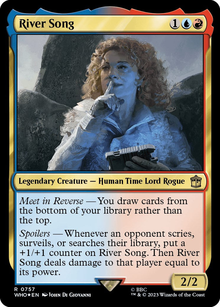 River Song (Surge Foil) [Doctor Who] MTG Single Magic: The Gathering | Red Claw Gaming