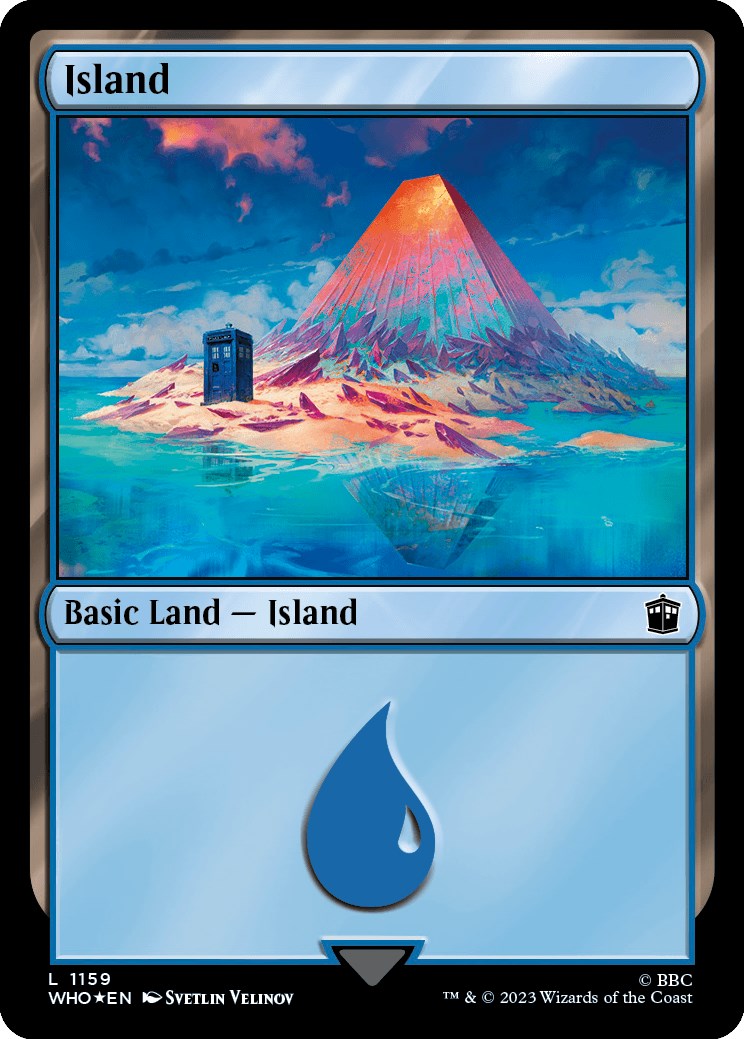 Island (1159) (Surge Foil) [Doctor Who] MTG Single Magic: The Gathering | Red Claw Gaming
