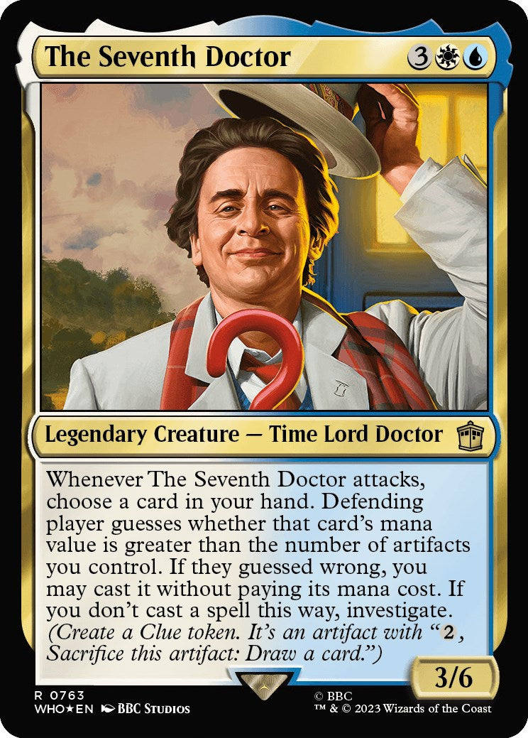 The Seventh Doctor (Surge Foil) [Doctor Who] MTG Single Magic: The Gathering | Red Claw Gaming