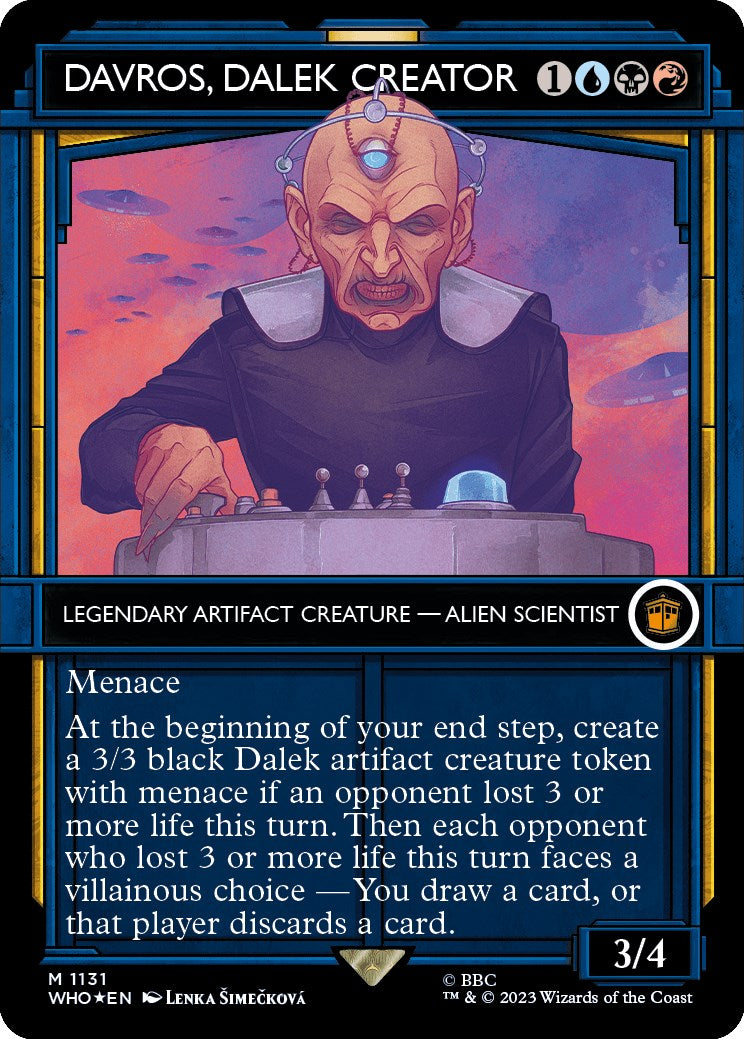 Davros, Dalek Creator (Showcase) (Surge Foil) [Doctor Who] MTG Single Magic: The Gathering    | Red Claw Gaming