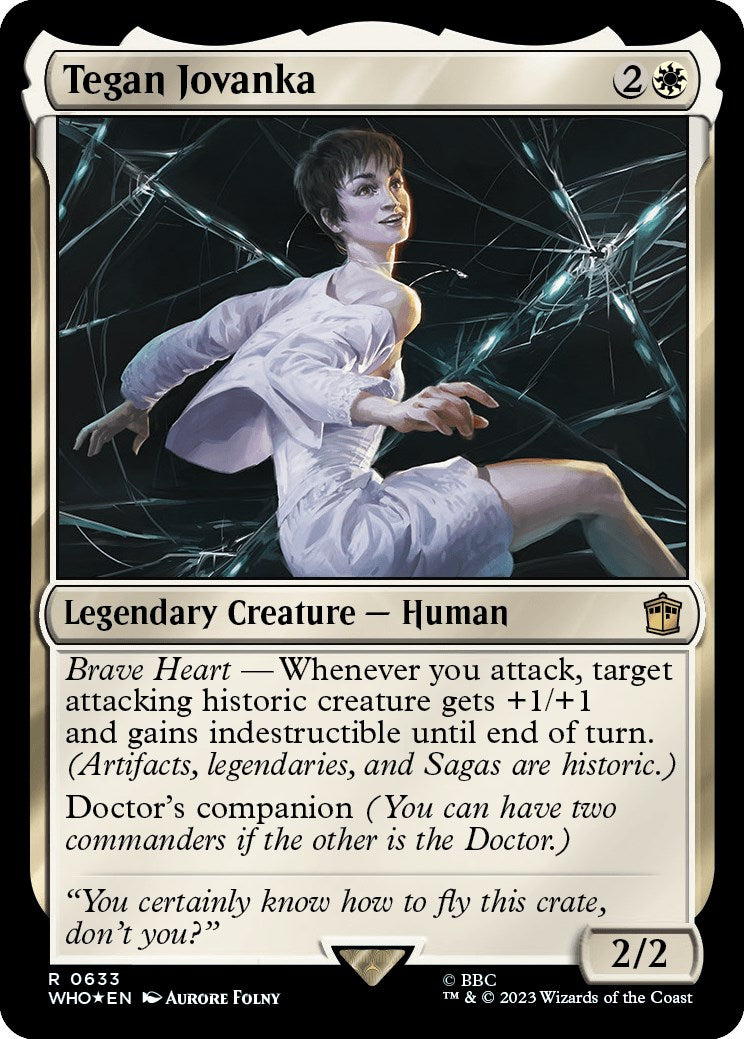 Tegan Jovanka (Surge Foil) [Doctor Who] MTG Single Magic: The Gathering    | Red Claw Gaming