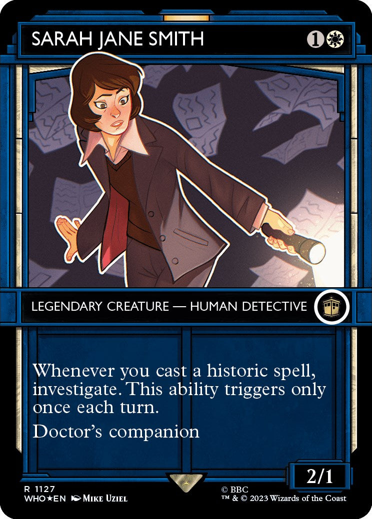 Sarah Jane Smith (Showcase) (Surge Foil) [Doctor Who] MTG Single Magic: The Gathering | Red Claw Gaming