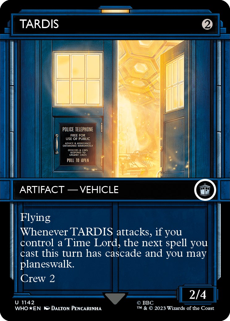 TARDIS (Showcase) (Surge Foil) [Doctor Who] MTG Single Magic: The Gathering | Red Claw Gaming