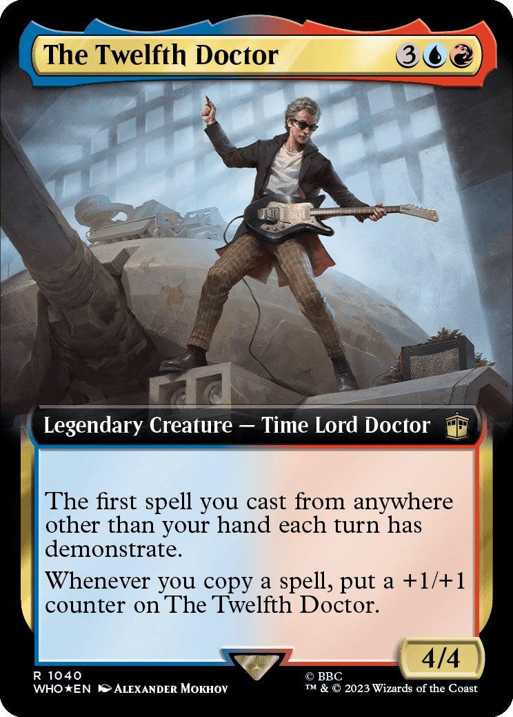 The Twelfth Doctor (Extended Art) (Surge Foil) [Doctor Who] MTG Single Magic: The Gathering    | Red Claw Gaming