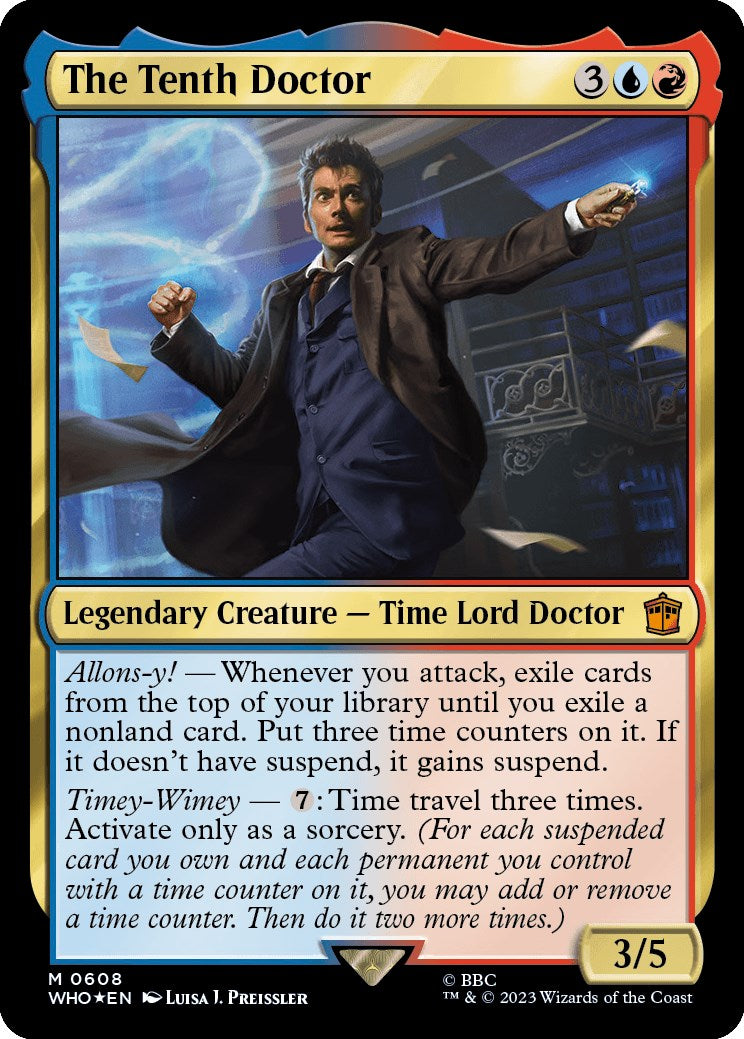 The Tenth Doctor (Surge Foil) [Doctor Who] MTG Single Magic: The Gathering | Red Claw Gaming