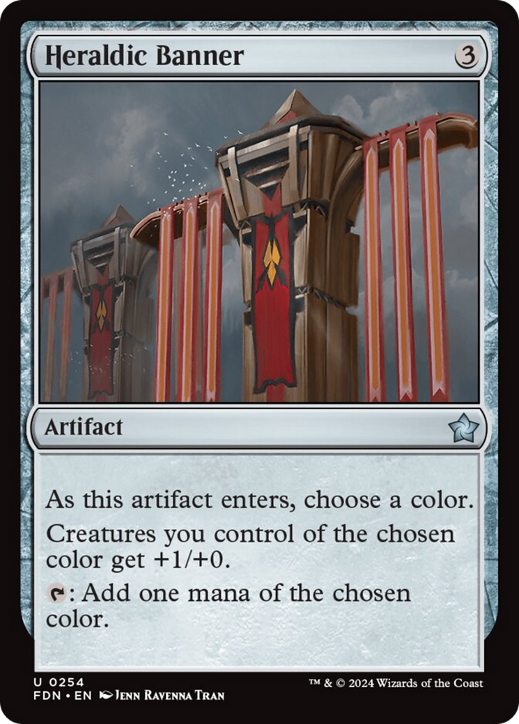 Heraldic Banner [Foundations] MTG Single Magic: The Gathering | Red Claw Gaming