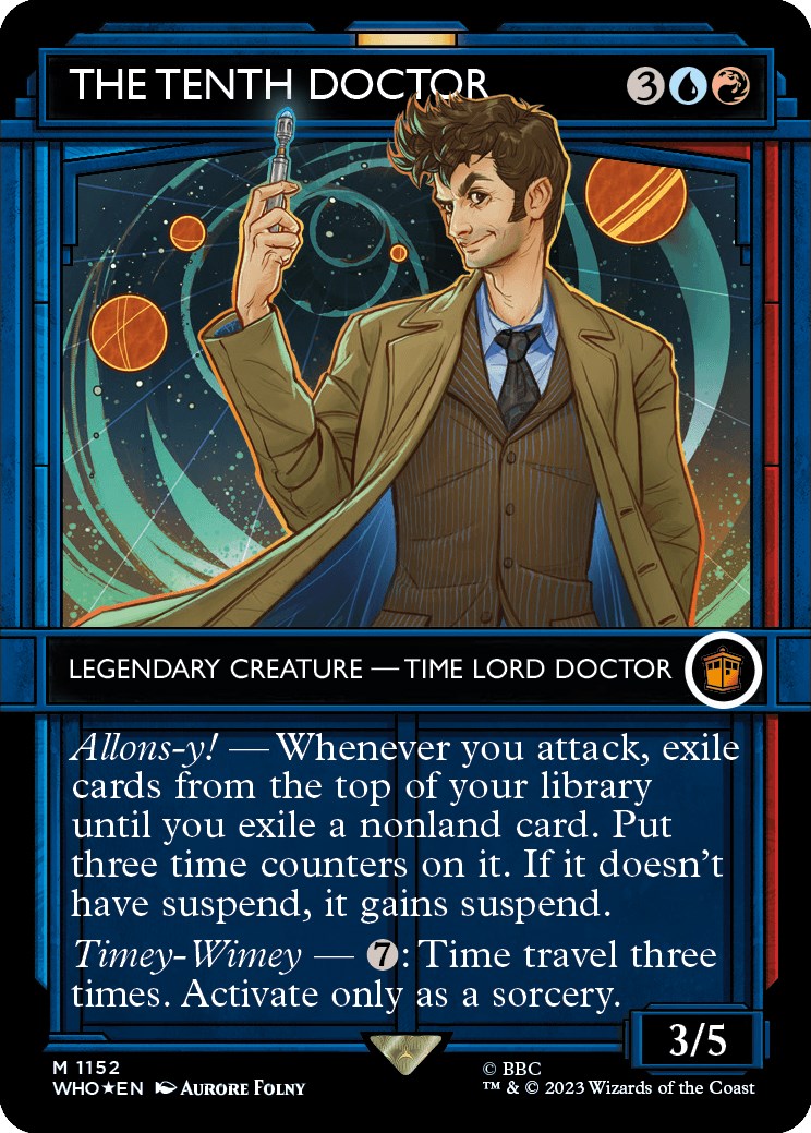 The Tenth Doctor (Showcase) (Surge Foil) [Doctor Who] MTG Single Magic: The Gathering    | Red Claw Gaming