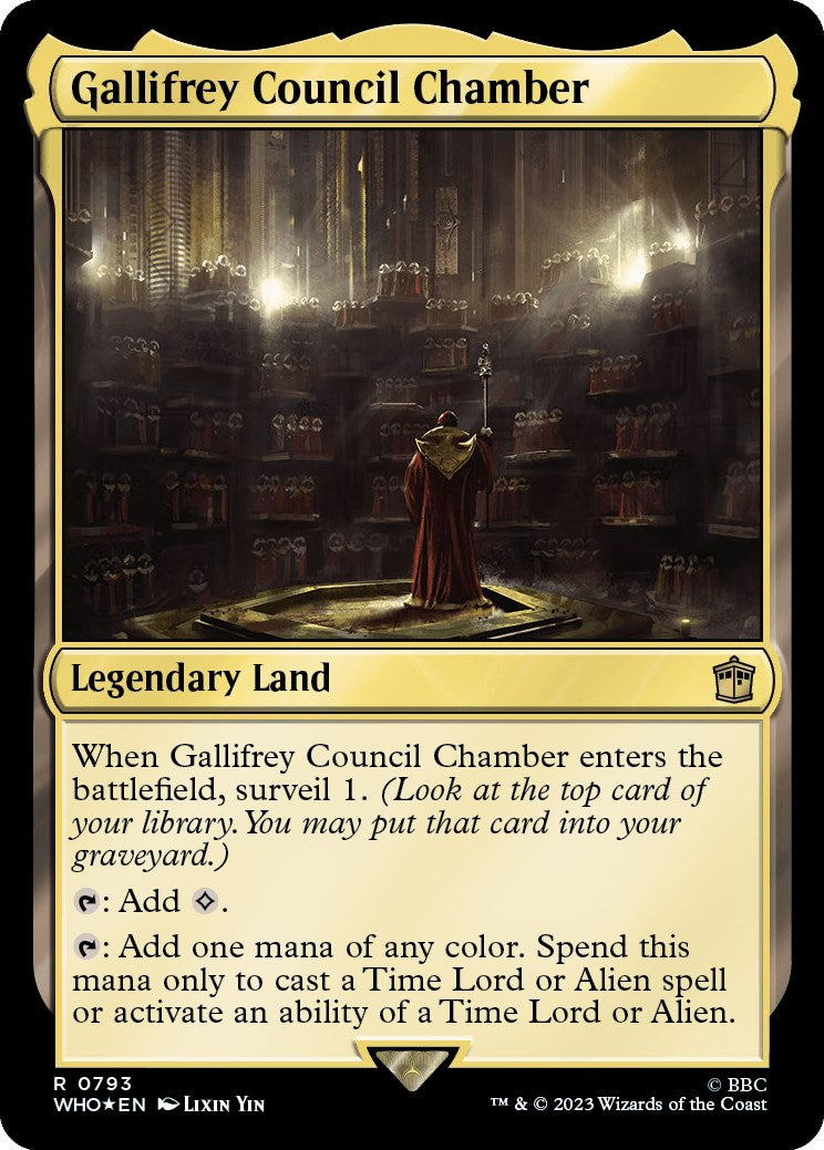Gallifrey Council Chamber (Surge Foil) [Doctor Who] MTG Single Magic: The Gathering | Red Claw Gaming