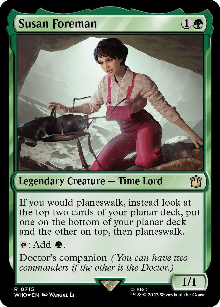 Susan Foreman (Surge Foil) [Doctor Who] MTG Single Magic: The Gathering | Red Claw Gaming
