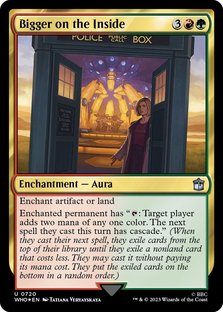 Bigger on the Inside (Surge Foil) [Doctor Who] MTG Single Magic: The Gathering    | Red Claw Gaming