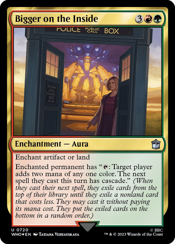 Bigger on the Inside (Surge Foil) [Doctor Who] MTG Single Magic: The Gathering | Red Claw Gaming
