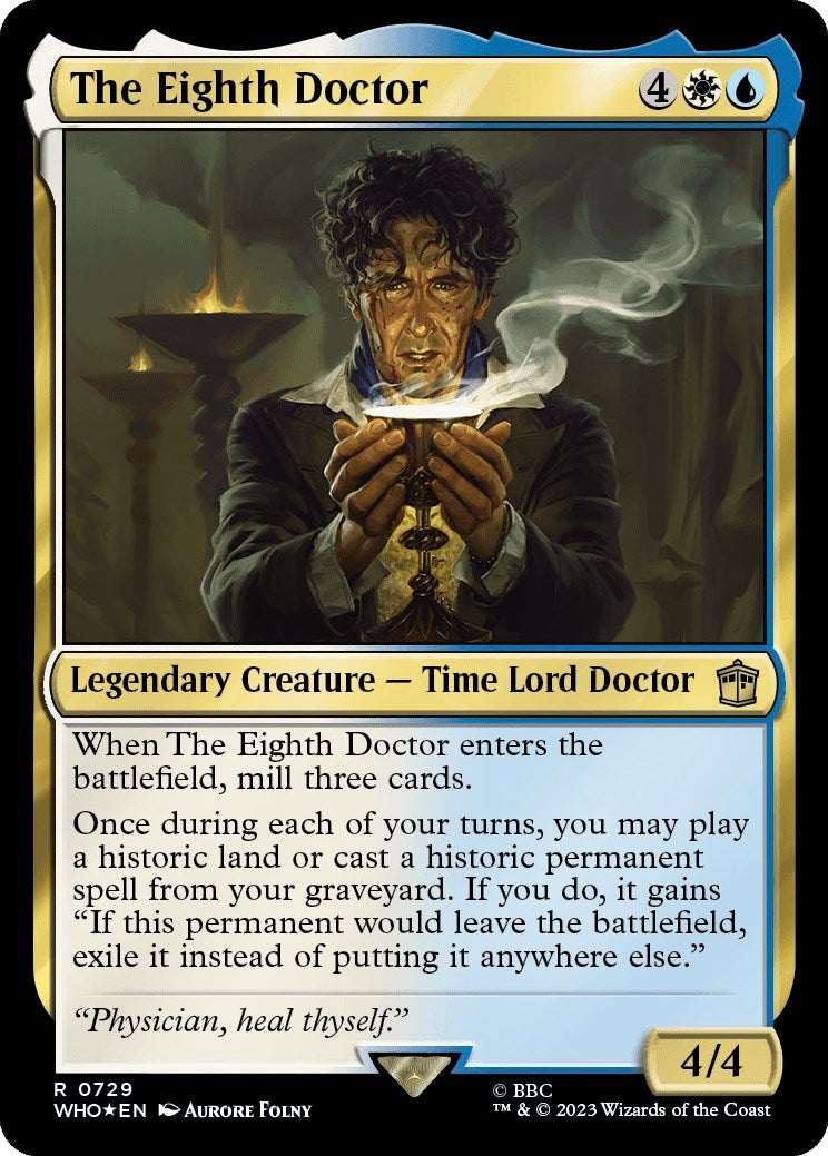 The Eighth Doctor (Surge Foil) [Doctor Who] MTG Single Magic: The Gathering | Red Claw Gaming
