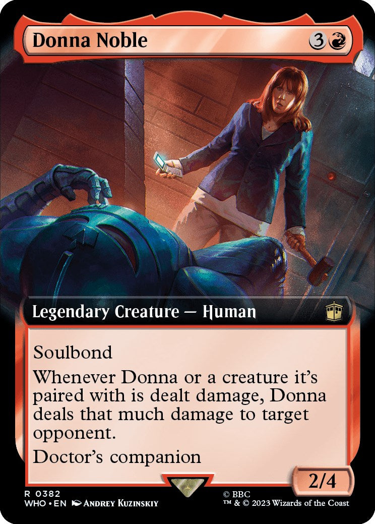 Donna Noble (Extended Art) [Doctor Who] MTG Single Magic: The Gathering | Red Claw Gaming