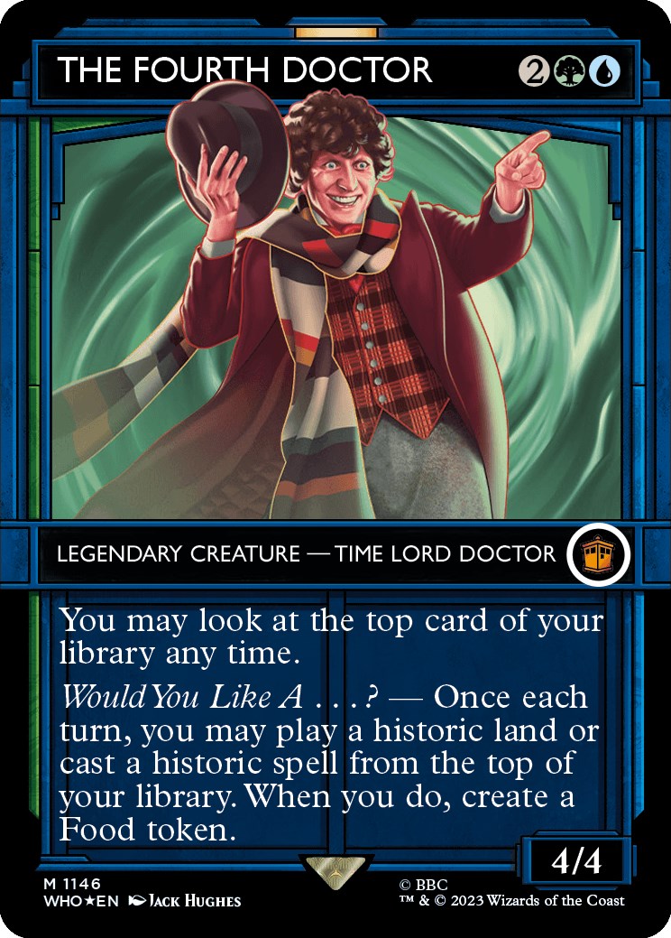 The Fourth Doctor (Showcase) (Surge Foil) [Doctor Who] MTG Single Magic: The Gathering    | Red Claw Gaming