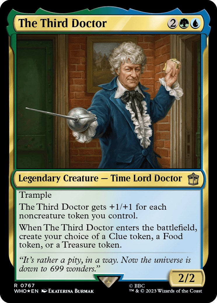 The Third Doctor (Surge Foil) [Doctor Who] MTG Single Magic: The Gathering    | Red Claw Gaming