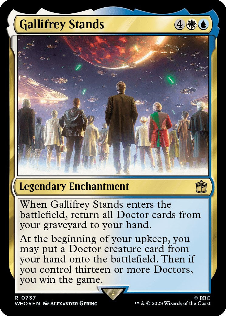 Gallifrey Stands (Surge Foil) [Doctor Who] MTG Single Magic: The Gathering | Red Claw Gaming