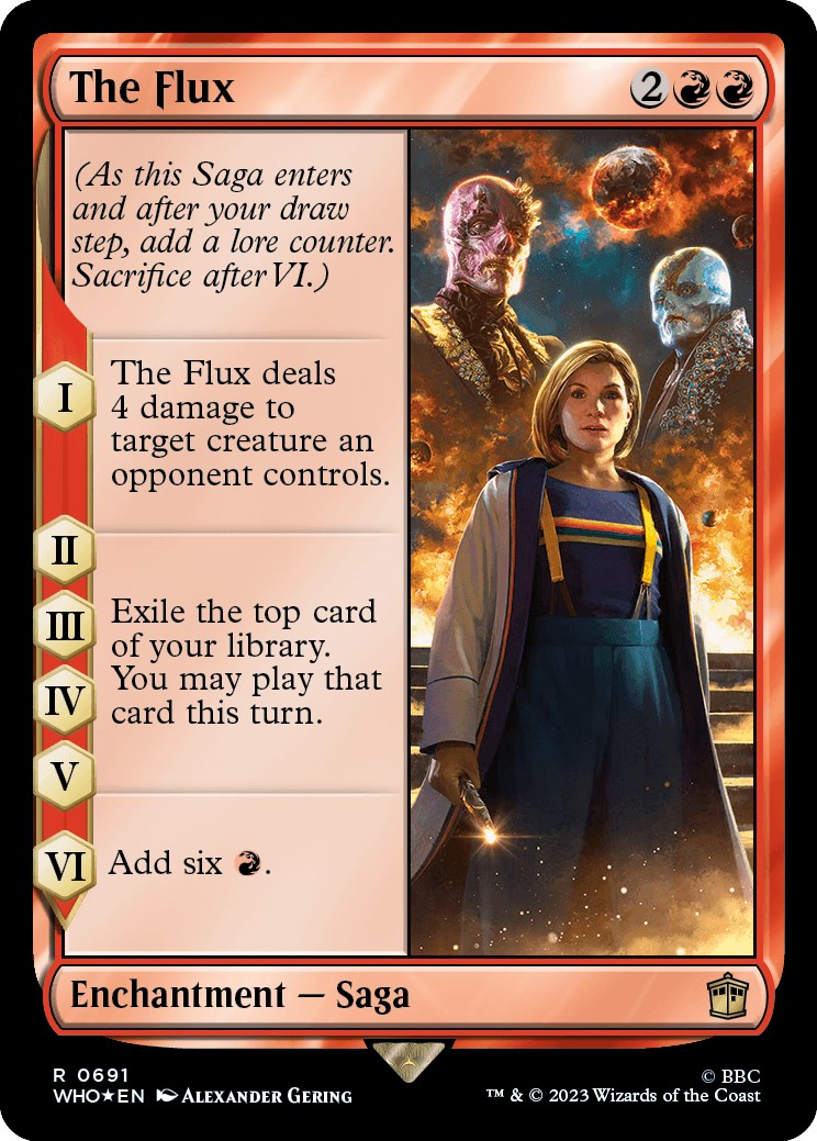 The Flux (Surge Foil) [Doctor Who] MTG Single Magic: The Gathering | Red Claw Gaming