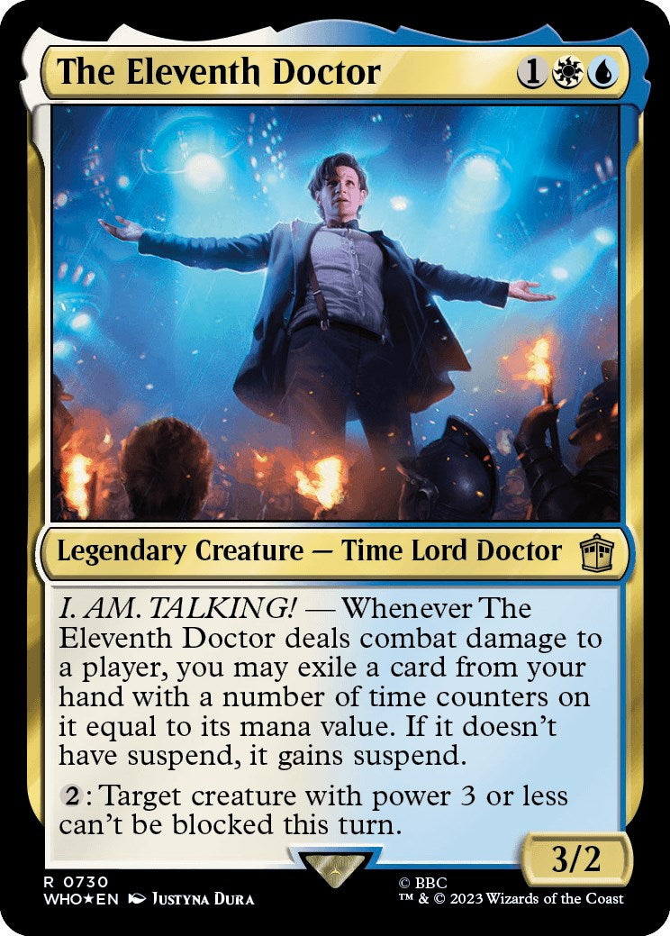 The Eleventh Doctor (Surge Foil) [Doctor Who] MTG Single Magic: The Gathering | Red Claw Gaming