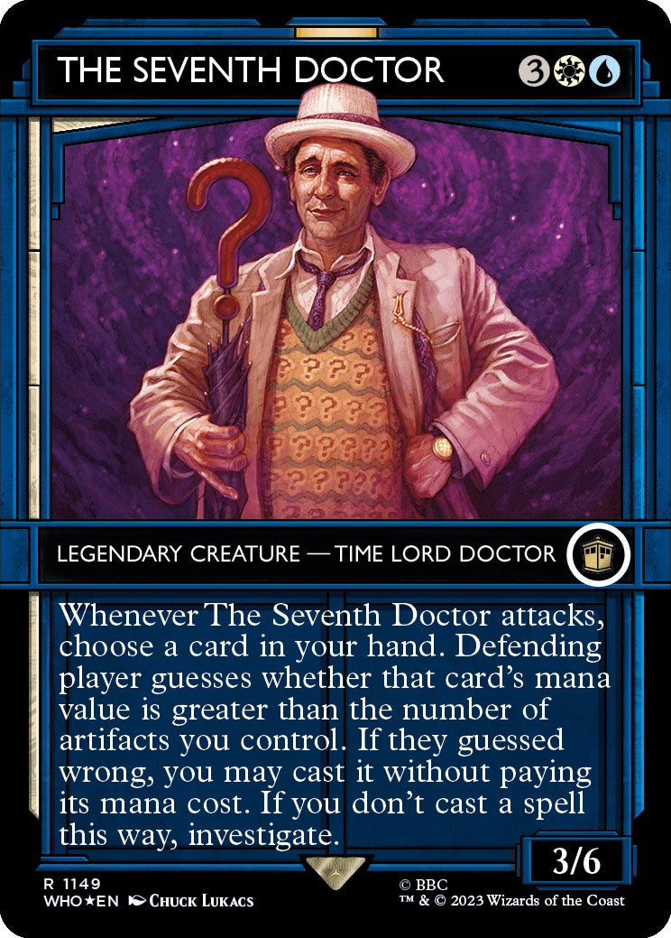 The Seventh Doctor (Showcase) (Surge Foil) [Doctor Who] MTG Single Magic: The Gathering | Red Claw Gaming