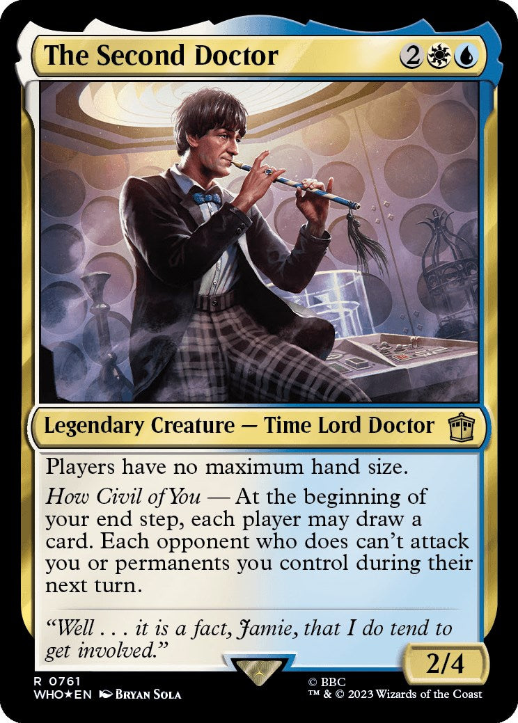 The Second Doctor (Surge Foil) [Doctor Who] MTG Single Magic: The Gathering    | Red Claw Gaming