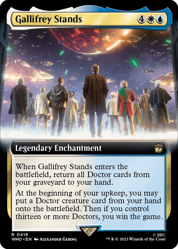 Gallifrey Stands (Extended Art) [Doctor Who] MTG Single Magic: The Gathering | Red Claw Gaming