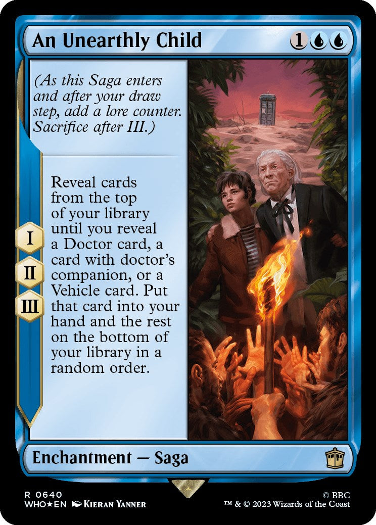 An Unearthly Child (Surge Foil) [Doctor Who] MTG Single Magic: The Gathering | Red Claw Gaming