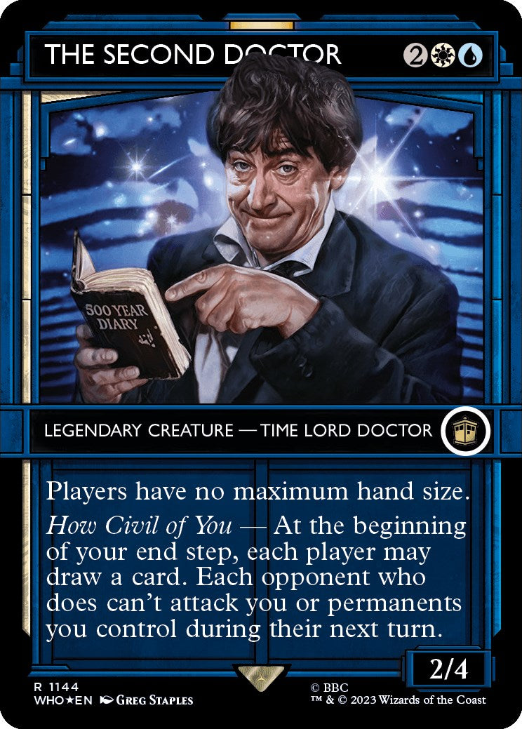The Second Doctor (Showcase) (Surge Foil) [Doctor Who] MTG Single Magic: The Gathering | Red Claw Gaming