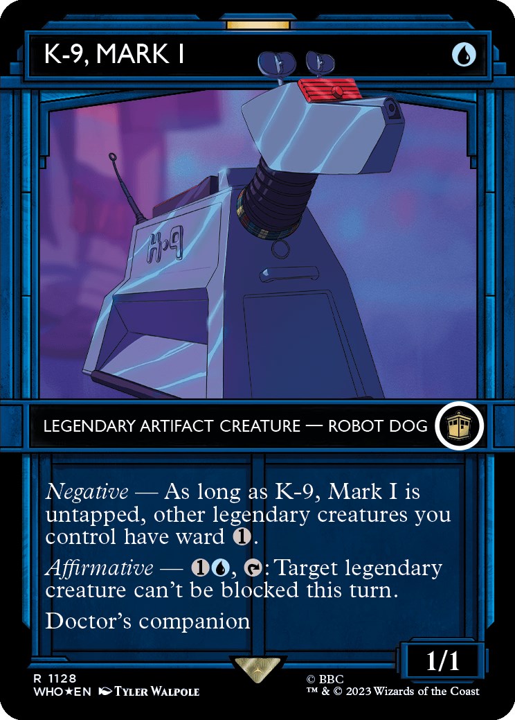 K-9, Mark I (Showcase) (Surge Foil) [Doctor Who] MTG Single Magic: The Gathering | Red Claw Gaming